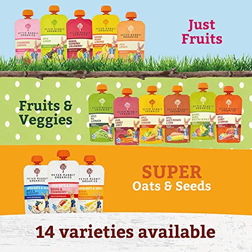 Peter Rabbit Organics Puree Fruit Apple Grape, 4 oz (Pack of 2)