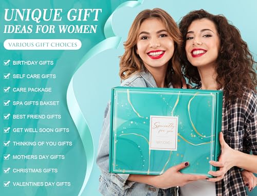 Birthday Gifts for Women Self Care Gifts Get Well Soon Gifts, Ocean Relaxing Spa Gifts Basket Care Package w/ Luxury Flannel Blanket, Unique Christmas Gifts Idea for Mom Her Best Friends Sister Wife