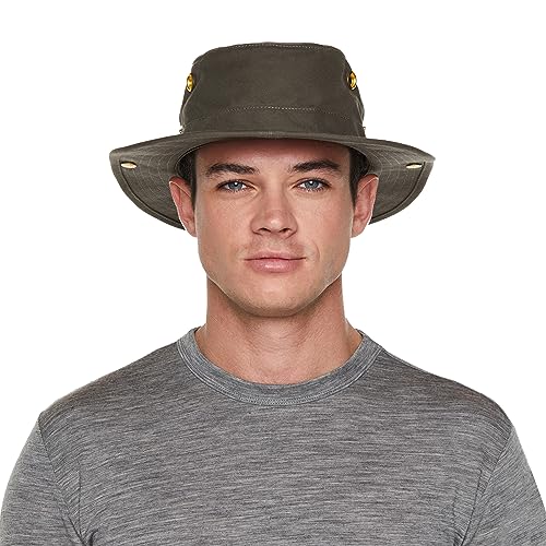 Tilley mens Hemp Bucket Hat, Mocha, 7.25 US