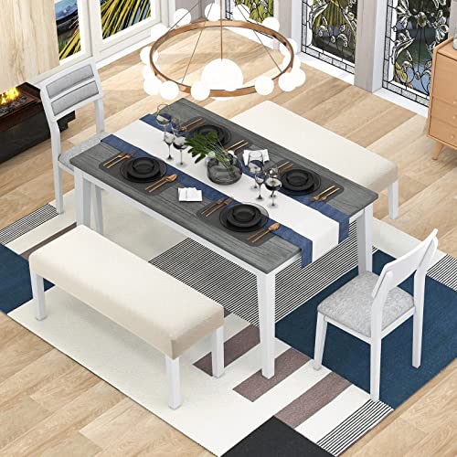 YISUN Waterproof Bench Covers for Dining Room, Stretch Jacquard Bench Slipcover Anti-Dust Removable Washable Chair Seat Slipcovers Protector (Beige)