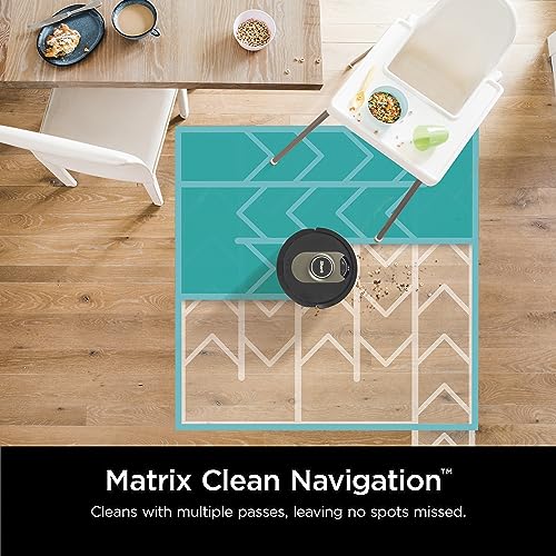 Shark Matrix Plus 2in1 Robot Vacuum & Mop with Sonic Mopping, Matrix Clean, Home Mapping, HEPA Bagless Self Empty Base, CleanEdge, for Pet Hair, Wifi, Black/Gold (AV2610WA)