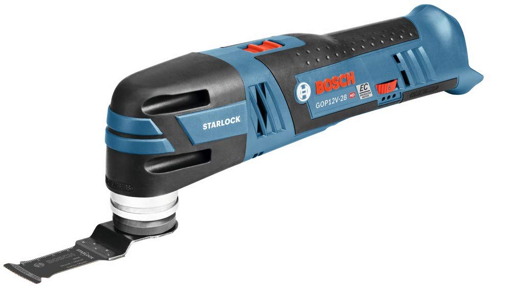 BOSCH GOP12V-28N 12V Max EC Brushless Starlock Oscillating Multi-Tool, Cordless, Variable Speed, with (1) 1-1/4 In. Plunge Blade (Bare Tool)