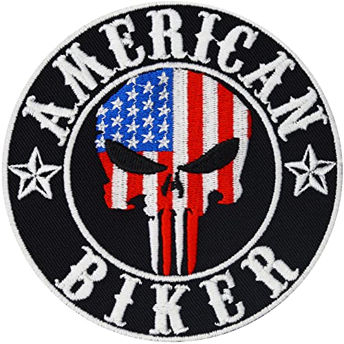 Biker Patches Turkey Biker Patches for Leather Vest | Skull mask Biker Patches for Vest | Motorbike Biker Patches Iron on sew on Motorcycle Accessory | 2.95x2.95"