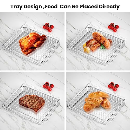 Stainless Steel Baking Tray Pan and Air Fryer Basket Compatible with Cuisinart Airfryer TOA-060 and TOA-065 2 PCS (with Cuisinart Airfryer models TOA-060 and TOA-065)