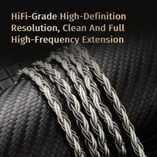 FAAEAL CVJ Earphone Upgrade Cable with 2PIN 0.78mm,OFC Silver-Plated Headphone Wire,2.5/4.4/3.5mm Swappable Plug Earbuds Line for BLON TANGZU 7HZ Kinera Celest Pandamon (0.78mm+2.5/3.5/4.4mm Plugs)