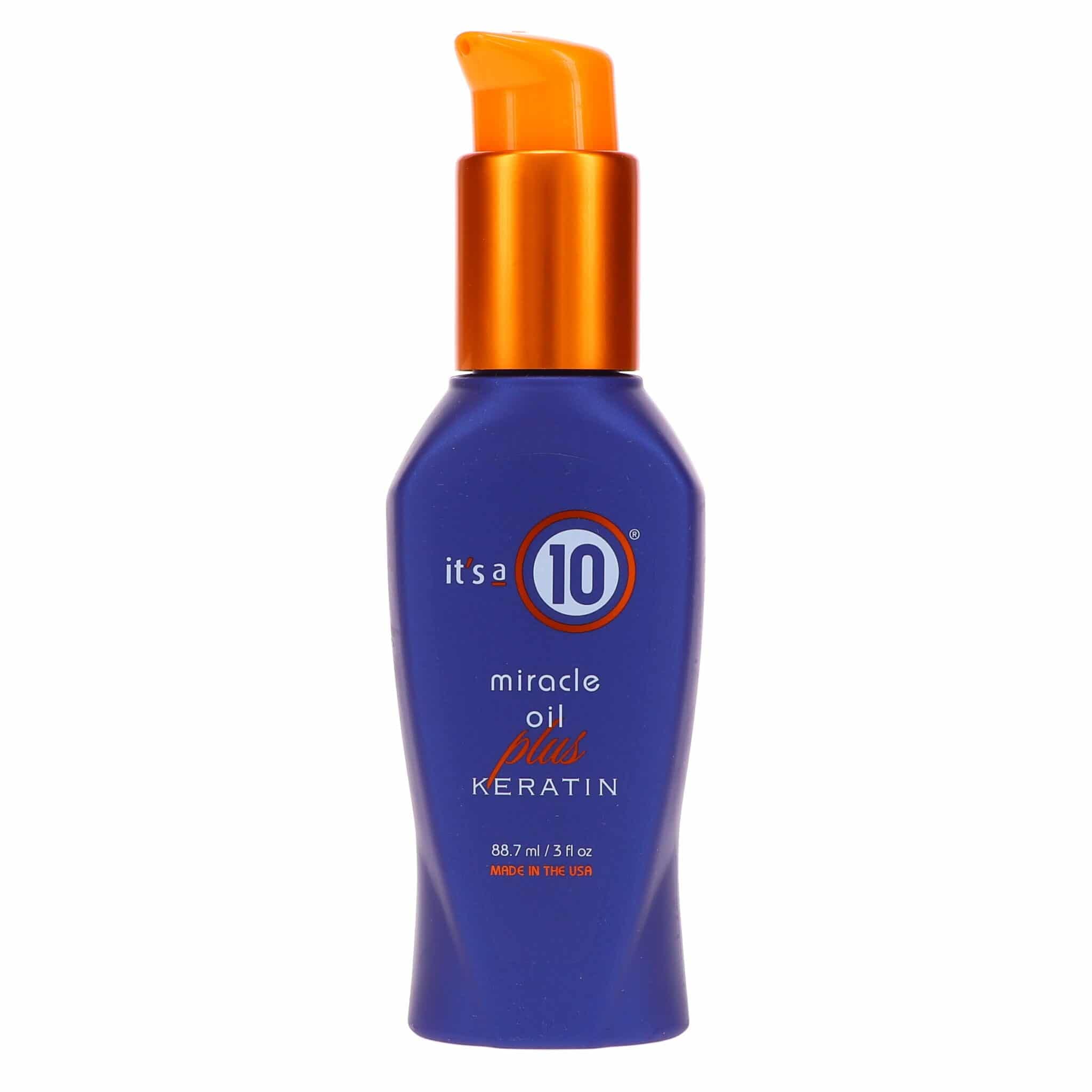It's a 10 Haircare Miracle Oil Plus Keratin, 3 fl. oz. (Pack of 1)