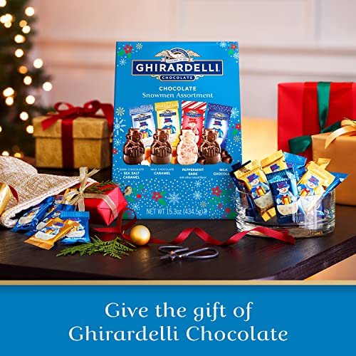 GHIRARDELLI Holiday Chocolate Snowmen Assortment, 15 Oz Bag