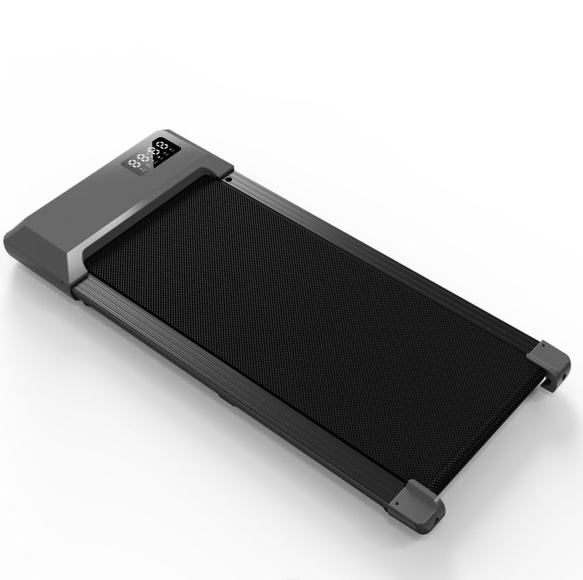 Walking Pad, Under Desk Walking Pad Treadmills for Home/Office, 2 in 1 Walking Jogging Portable Desk Treadmill with APP&Remote Control LED Display, Easy Operation for Beginners (Black-1)