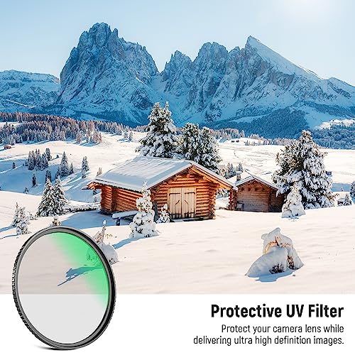 NEEWER 77mm MC UV Protection Filter 24 Layer Multi Resistant Nano Coatings/HD Optical Glass/Water Repellent/Scratch Resistant/Aluminum Alloy Ultra Slim Frame/Ultraviolet Filter