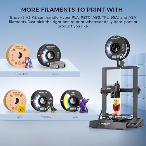 Official Creality Ender 3 3D Printer with Resume Printing Function and Stable Power Supply, High Precision Printing and High-standard V-profiles DIY 3D Printers Printing Size 8.66*8.66*9.84 inches