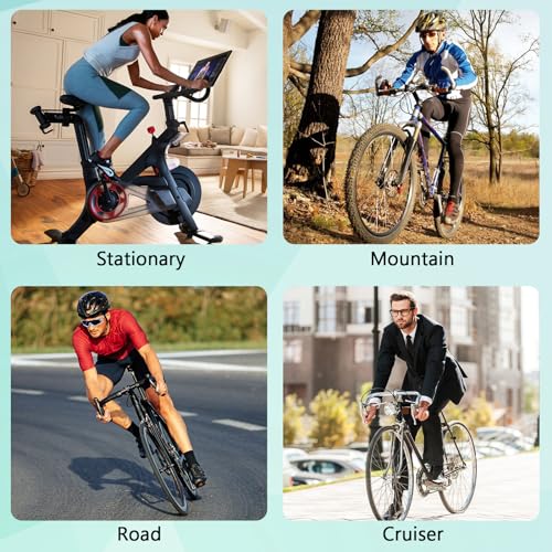 Zacro Bike Seat Cushion, Gel Padded Bike Seat Cover for Men Women, Padding Bicycle Seat Cover Extra Soft Fit for Peloton, Spin Stationary Exercise, Mountain Road Cycling Bike