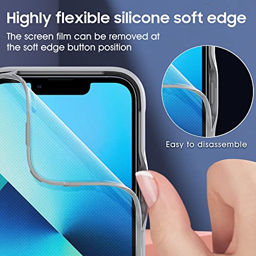 Asuwish Phone Case for iPhone 13 Pro 6.1 inch with Built in Screen Protector and Camera Cover Slide 360 Full Body Slim Clear Bumper Cell Accessories iPhone13Pro 5G i i-Phone i13 iPhone13 13Pro Blue