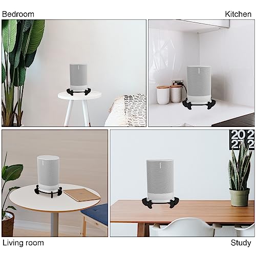 TXEsign Desktop Stand for Sonos Move - Battery-Powered Smart Speaker, Acrylic Speaker Stand Holder Base Mount Display Stand Table Stand Holder (Black)
