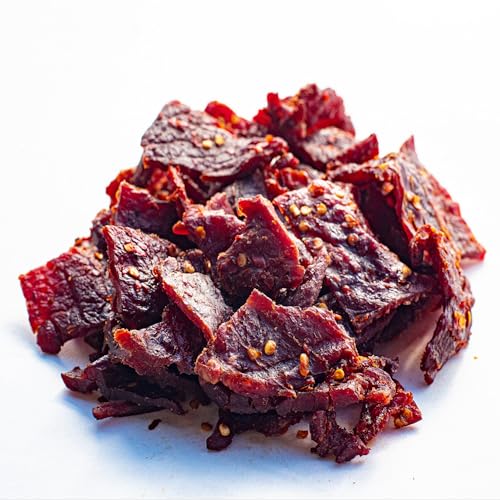 Old Trapper Beef Jerky, Hot & Spicy 10-Ounce Individual Pack, Tender and Spicy Meat Snacks for Lunches or Between Meals, 11 Grams of Protein and 70 Calories per Ounce (Pack of One)