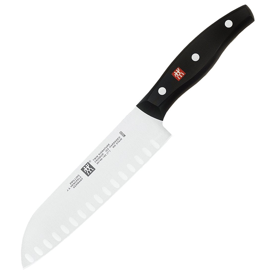 ZWILLING TWIN Signature 7-inch Hollow Edge Santoku Knife