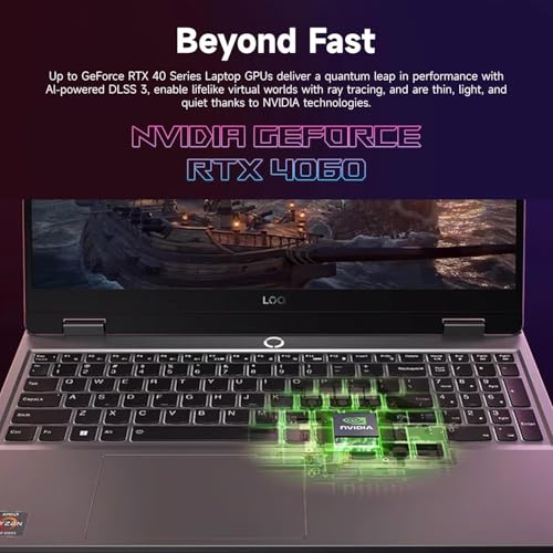 Lenovo LOQ Gaming Laptop, NVIDIA GeForce RTX 4060, Intel 13th Gen i7-13700H, 15.6" FHD 144Hz Display, 16GB DDR5 RAM, 1TB PCIe SSD, Webcam, HDMI, RJ45, Backlit KB, Wi-Fi 6, Windows 11 Home, Grey