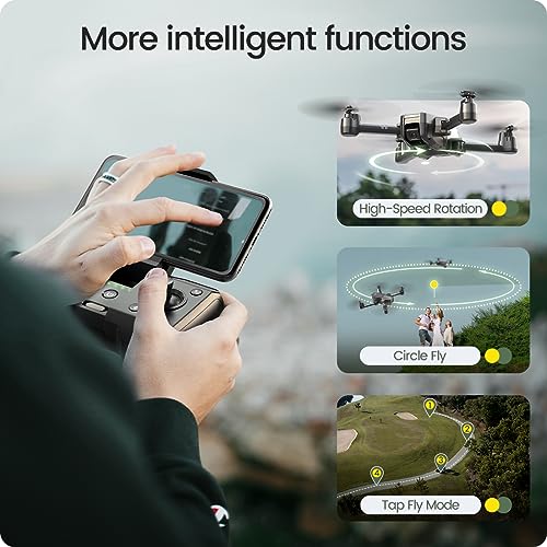 Holy Stone HS440 Foldable FPV Drone with 1080P WiFi Camera for Adult Beginners and Kids; Voice Gesture Control RC Quadcopter with Modular Battery for long flight time, Auto Hover, Carrying Case