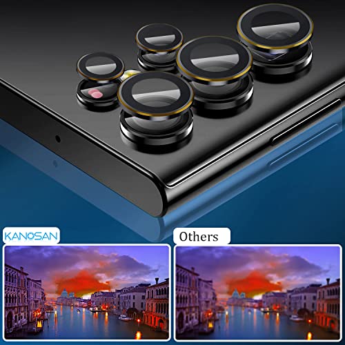 Kanosan Compatible for Samsung Galaxy S24 Plus Privacy Screen Protector Tempered Glass with Camera Lens Protector Anti-Spy Screen Cover (2+2 Pack)