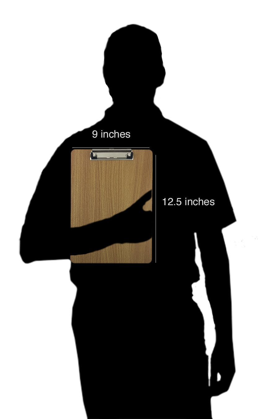 Trade Quest Letter Size Clipboard Low Profile Clip Hardboard (Pack of 24)