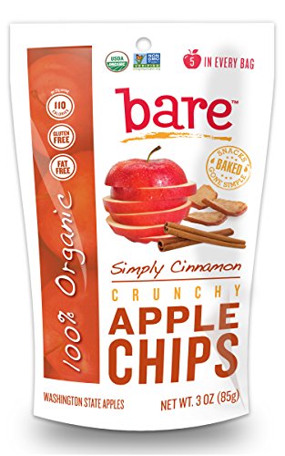 Bare Gluten Free Organic Apple Chips, Cinnamon, 3.3 Ounce