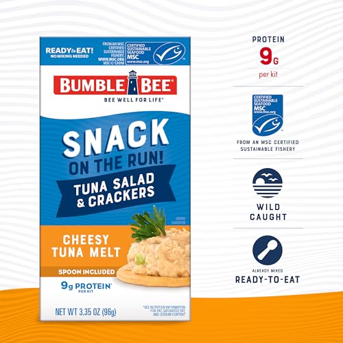 Bumble Bee Tuna Salad w/Crackers - Fat Free - 3.5 oz (Pack of 3)