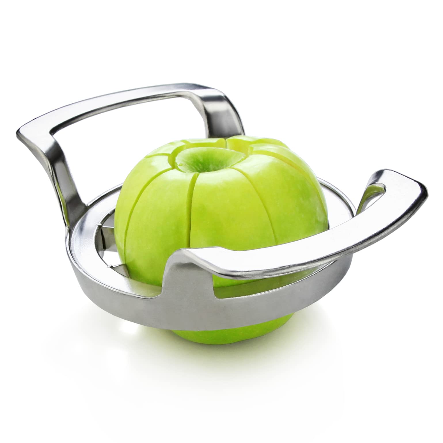New Star Foodservice Heavy Duty Commercial Apple Corer and Divider, Silver