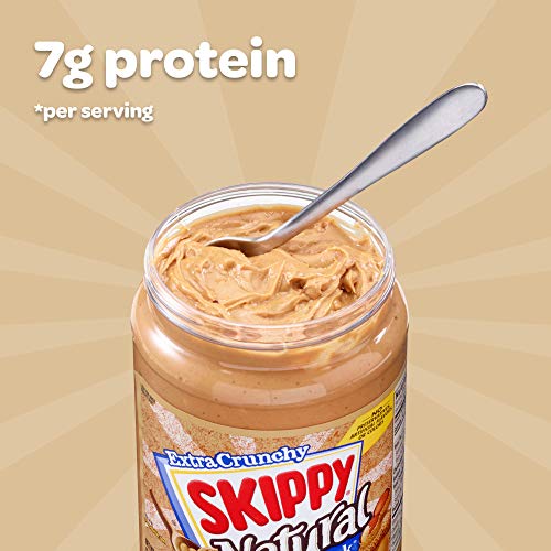 Skippy Natural Peanut Butter, Super Chunky, 15 oz