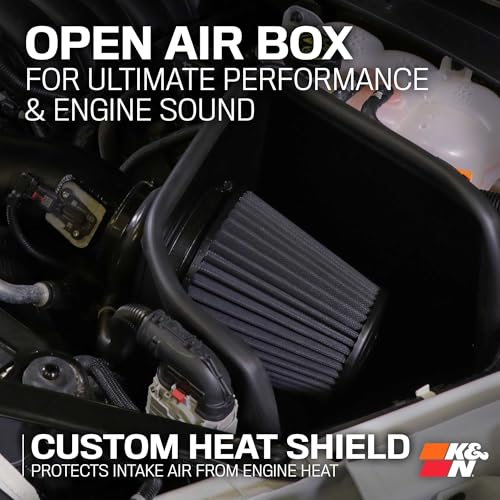 K&N Cold Air Intake Kit: High Performance, Guaranteed to Increase Horsepower: Fits 2019-2020 CHEVROLET Silverado 1500; 2019-2020 GMC Sierra 1500, 71-3110