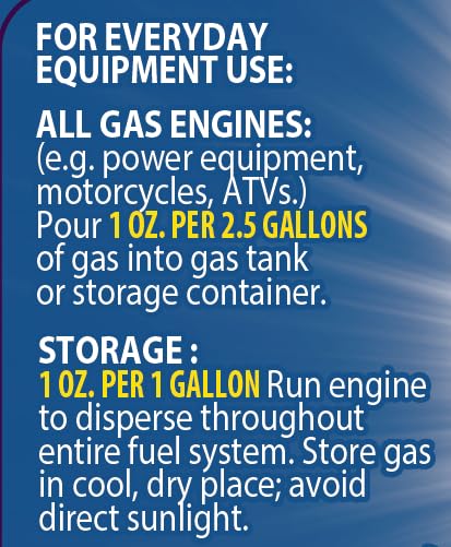 Ethanol Shield Fuel Stabilizer 1 Gallon (128 oz) Prevents Corrosion - Gasoline Treatment That Protects Fuel System- Fuel Saver - Treats up to 1280 Gallons.
