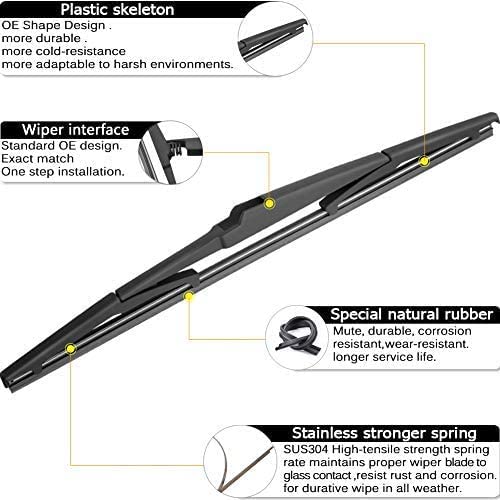 AUTOBOO Replacement for Toyota Prius Windshield Wiper Blade with Rear 2016 2017 2018 2019 2020 28"+16"+16inch