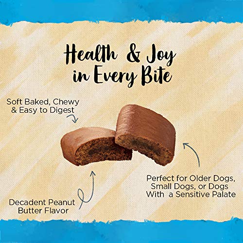 Blue Dog Bakery Natural Dog Treats, Softies, Peanut Butter Flavor, 16.2oz Bag, 1 Bag