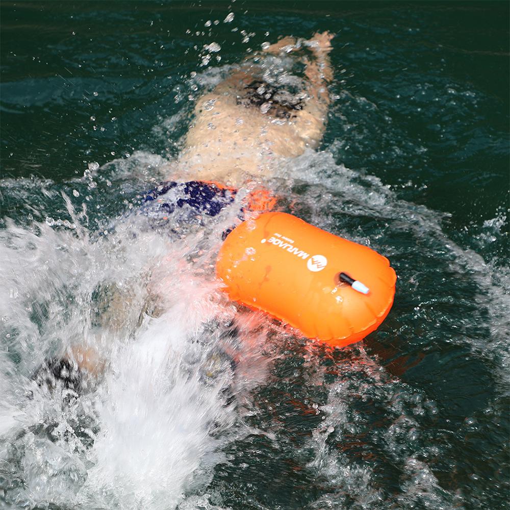 Swimming buoy, swimming inflatable buoy with adjustable belt SP