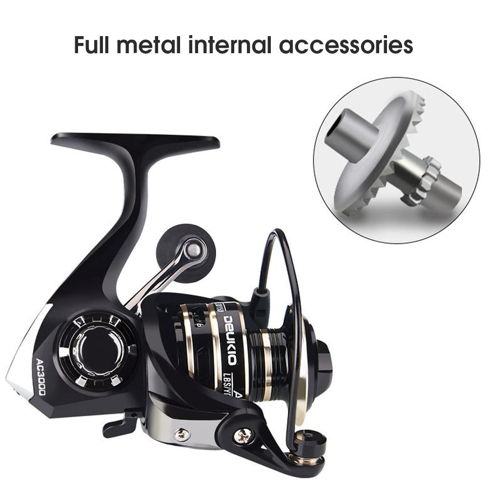 Fishing Metal Spinning Wheel Fshing Reel With Full Metal Rocker