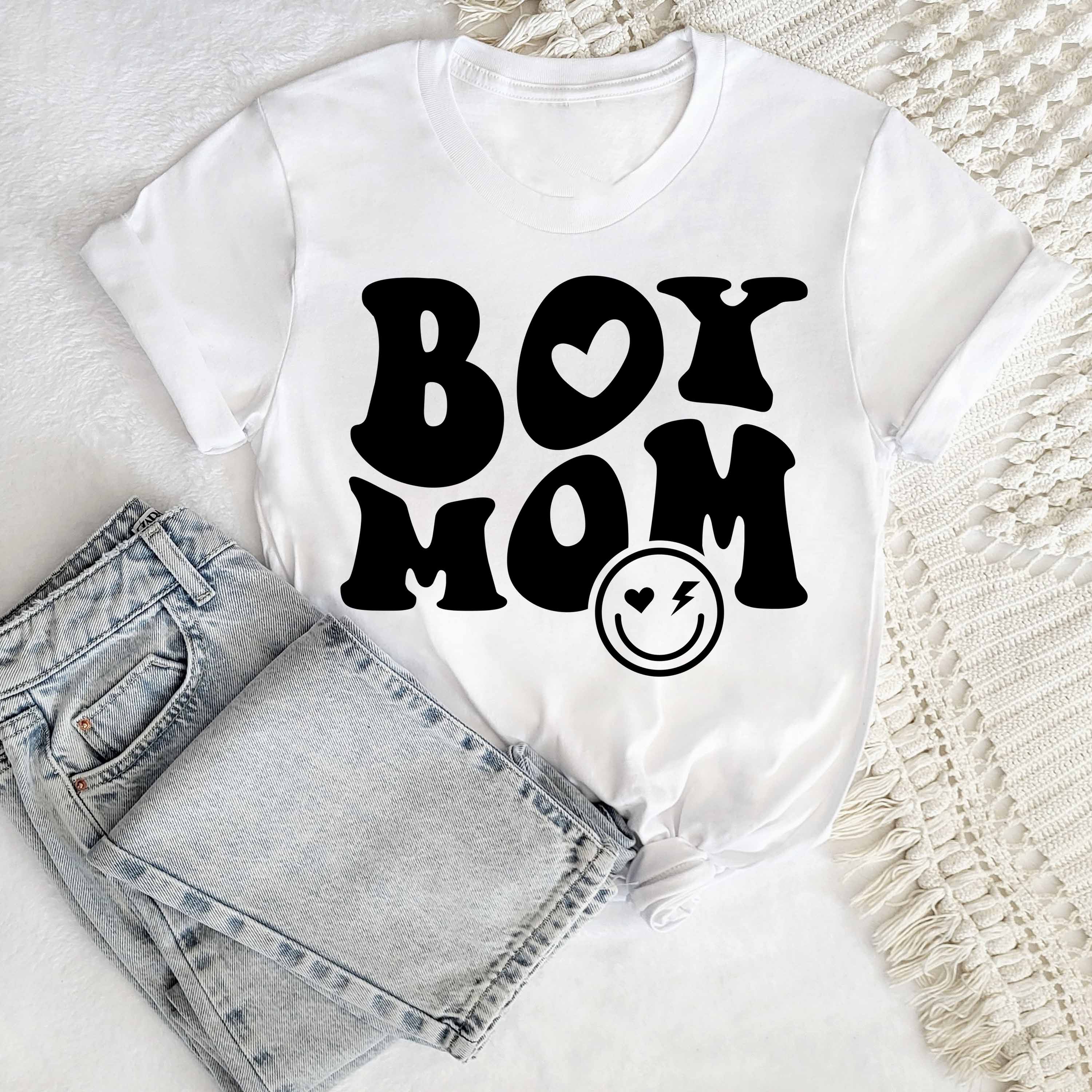 Boy Mom Mother's Day Graphic Tee