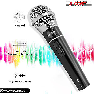 Premium Vocal Dynamic Cardioid Handheld Microphone, 2 Pcs