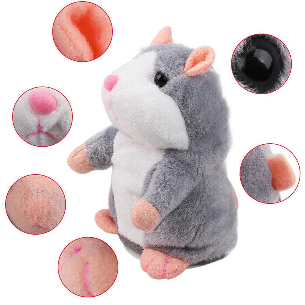 Talking Hamster Electronic Plush Mouse Pet Speak Sound Record Toy