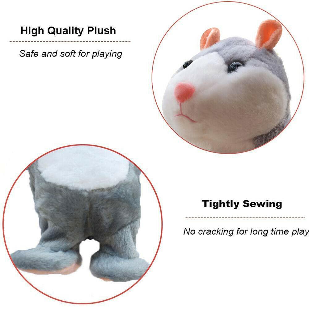 Talking Hamster Electronic Plush Mouse Pet Speak Sound Record Toy