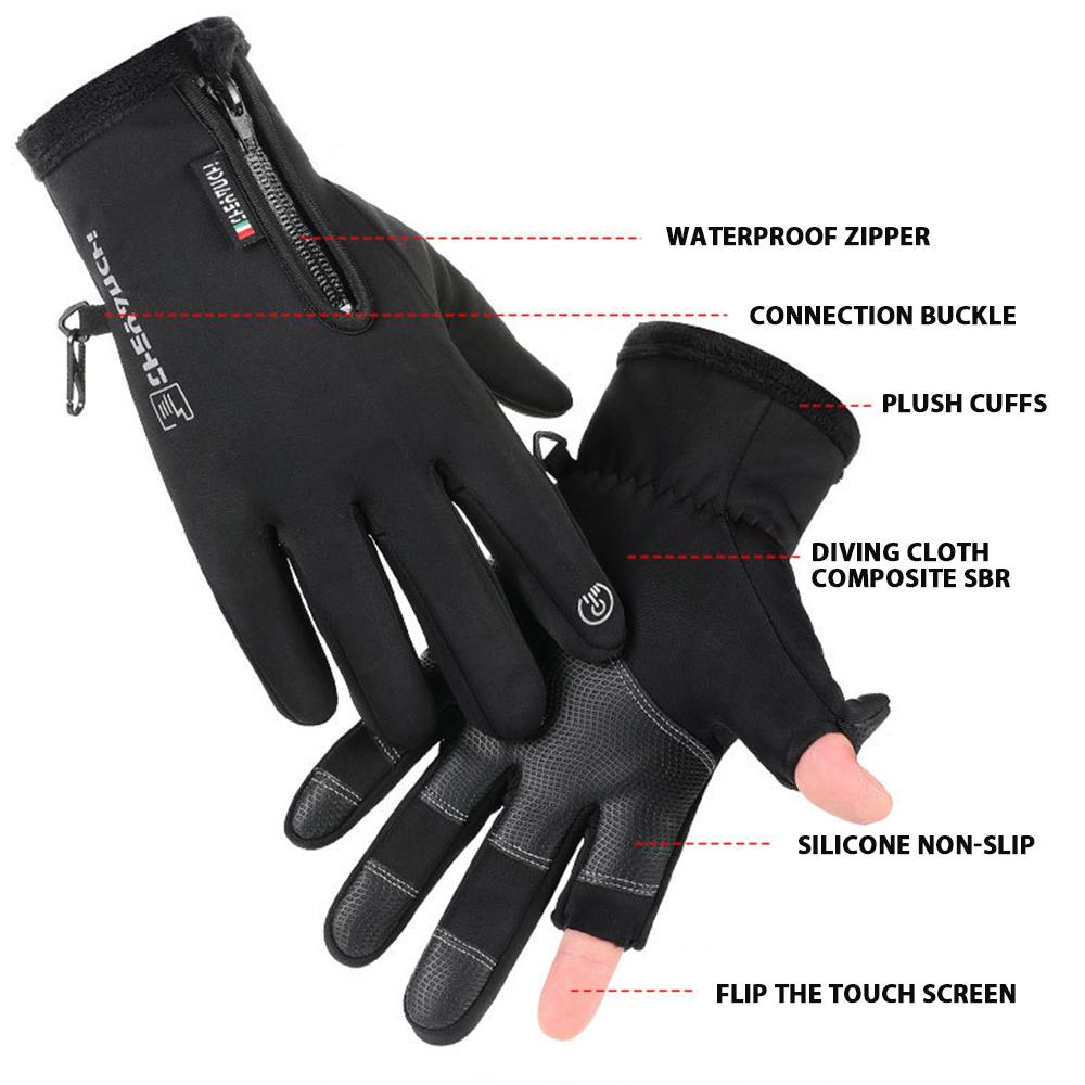 Men's Winter Gloves Touch Screen Fingers Anti-Slip Windproof gloves