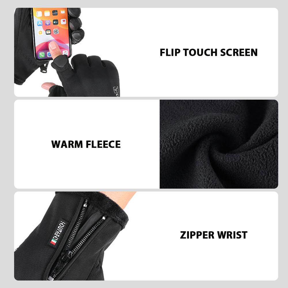 Men's Winter Gloves Touch Screen Fingers Anti-Slip Windproof gloves