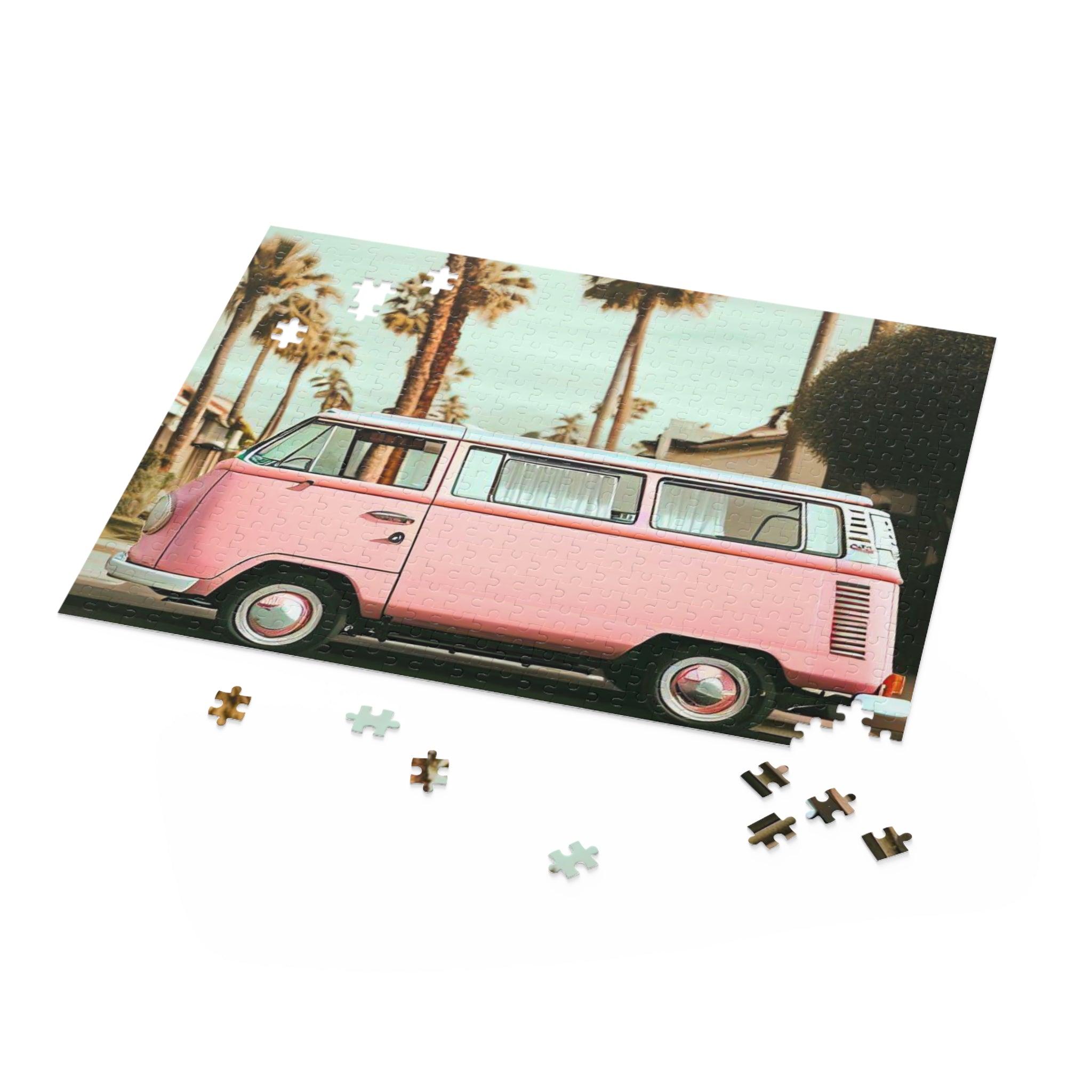 Retro Neighborhood Van Jigsaw Puzzle 500-Piece