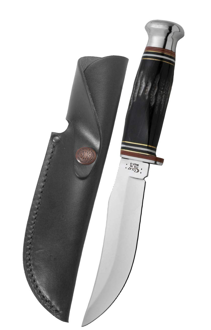 Case WR XX Pocket Knife Buffalo Horn Hunter (Bh23-5) Item #17915 - (Bh23-5 SS) - Length: 9 Overall Inches