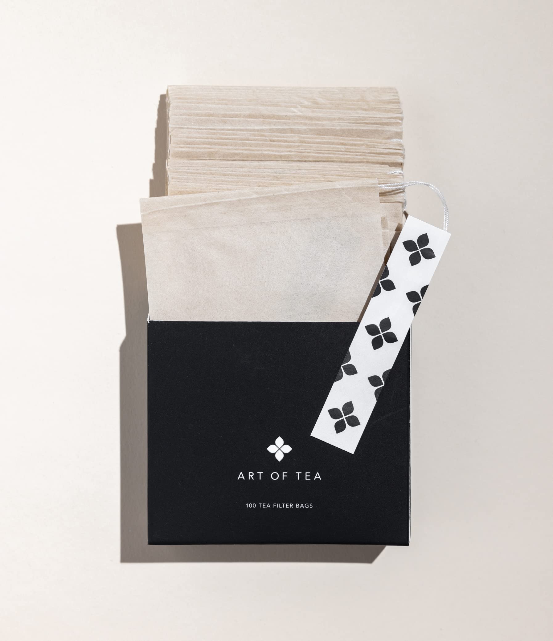 Art of Tea | Filter Bags 4" by 3.5"| Single Use | 100 Count | Works With Coffee or Tea