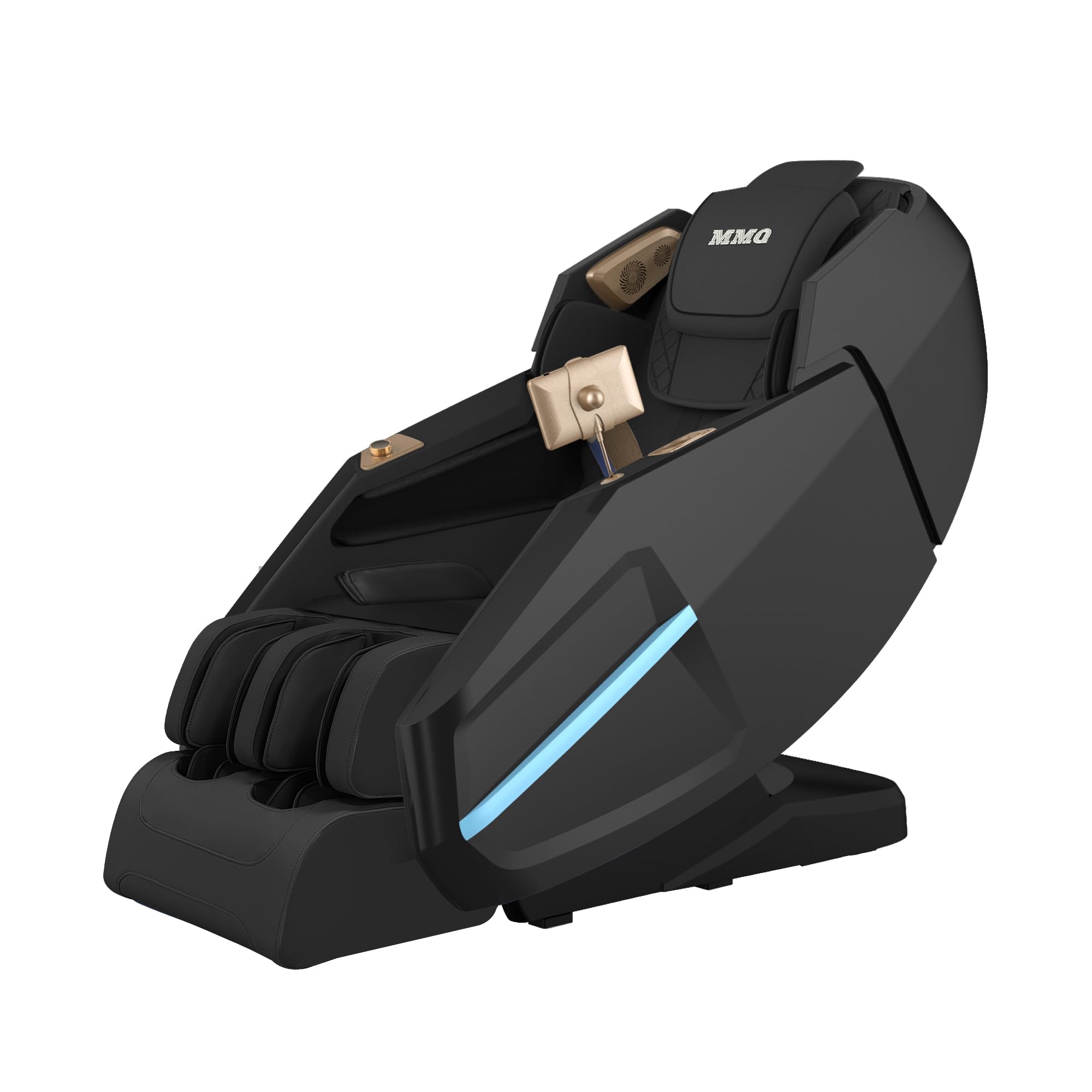 MMQ Massage Chair Zero Gravity Full Body, SL Track Electric Shiatsu Recliner with Foot Rollers,Yoga Stretching, Bluetooth, Built-in Heat Therapy Air Massage System -Plug and Play