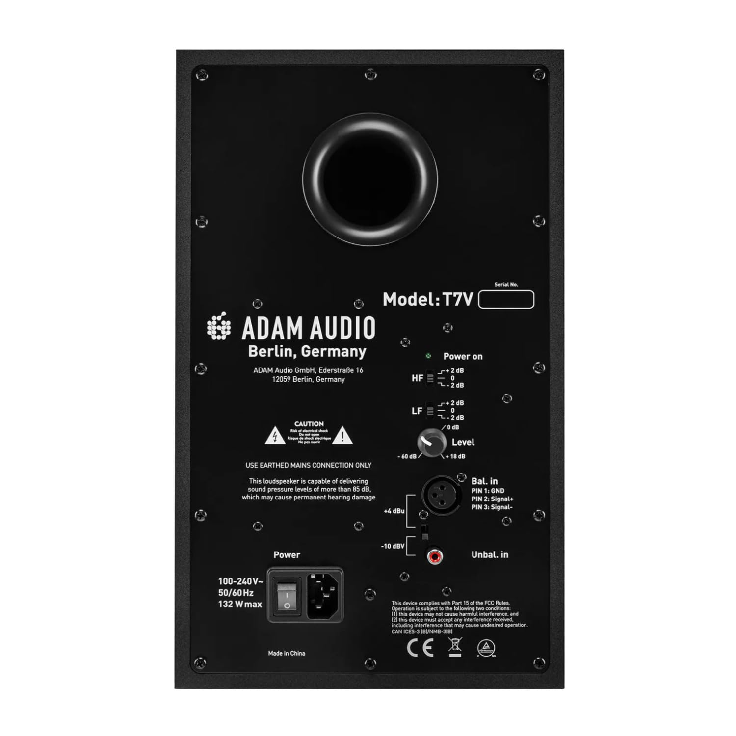 Adam Audio T7V 7-Inch Powered Studio Monitor (2-Pack) with Isolation Pads, XLR and TRS Cables Bundle (7 Items)