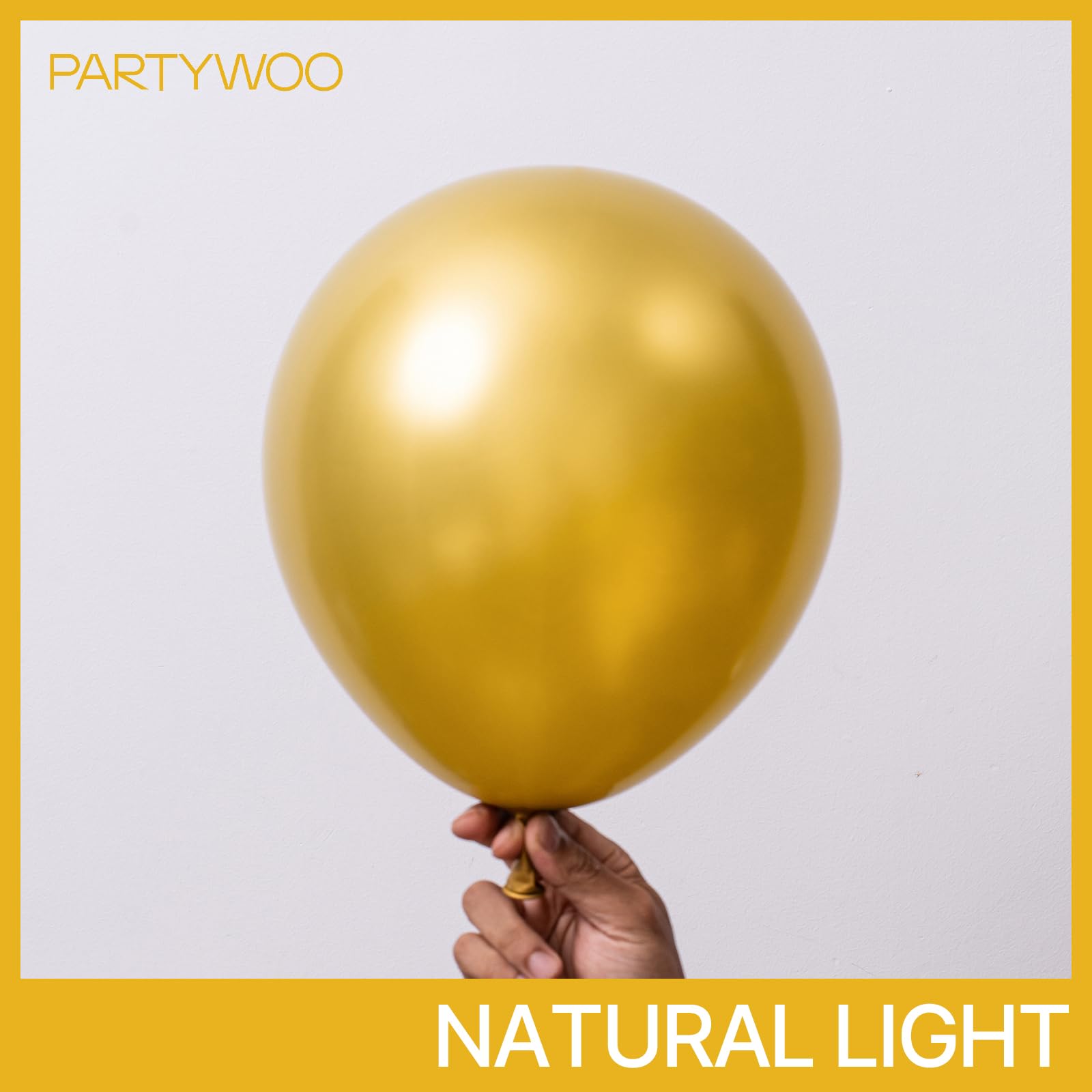 PartyWoo Metallic Gold Balloons 90 pcs Different Sizes Pack of 18 12 10 5 Inch, Chrome Gold Balloon Arch Kit Garland for Birthday Graduation Baby Shower Wedding Party Decorations Gold-G101