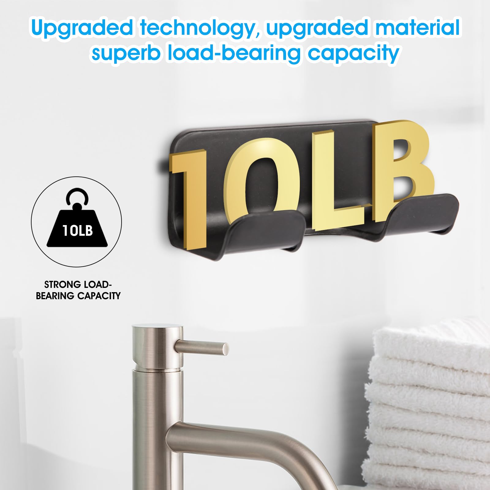 New B1919 2Pcs Universal Hair Dryer Holder, Blow Dryer Holder with Cord Storage, Hair Dryer Holder Wall Mounted, Bathroom Hair Tool Organizer for Dyson, Stable Easy To Install (Get 2 Styles)
