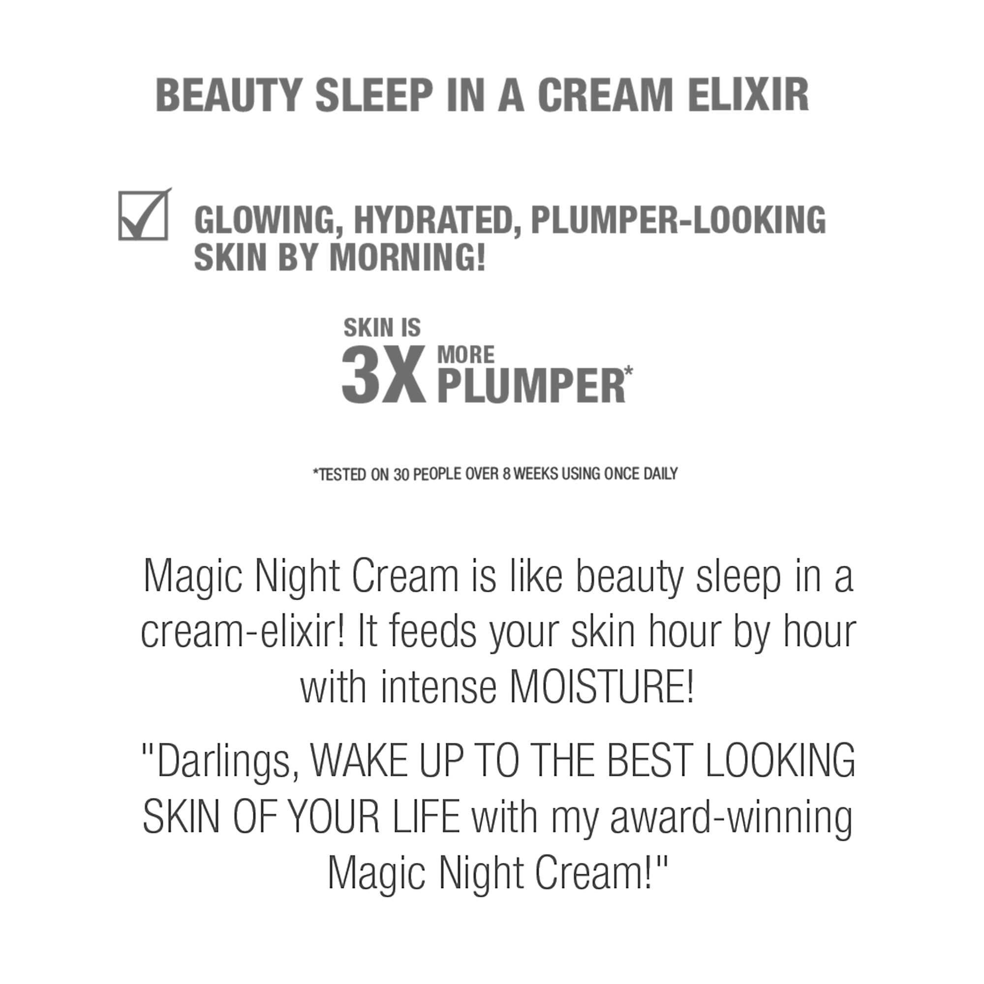 Charlotte Tilbury Magic Night Cream - Firming & Plumping Face Moisturizer - Infused with Time-Released Retinol to Help Reduce the Appearance of Wrinkles & Sagging Skin Overnight (15ml)