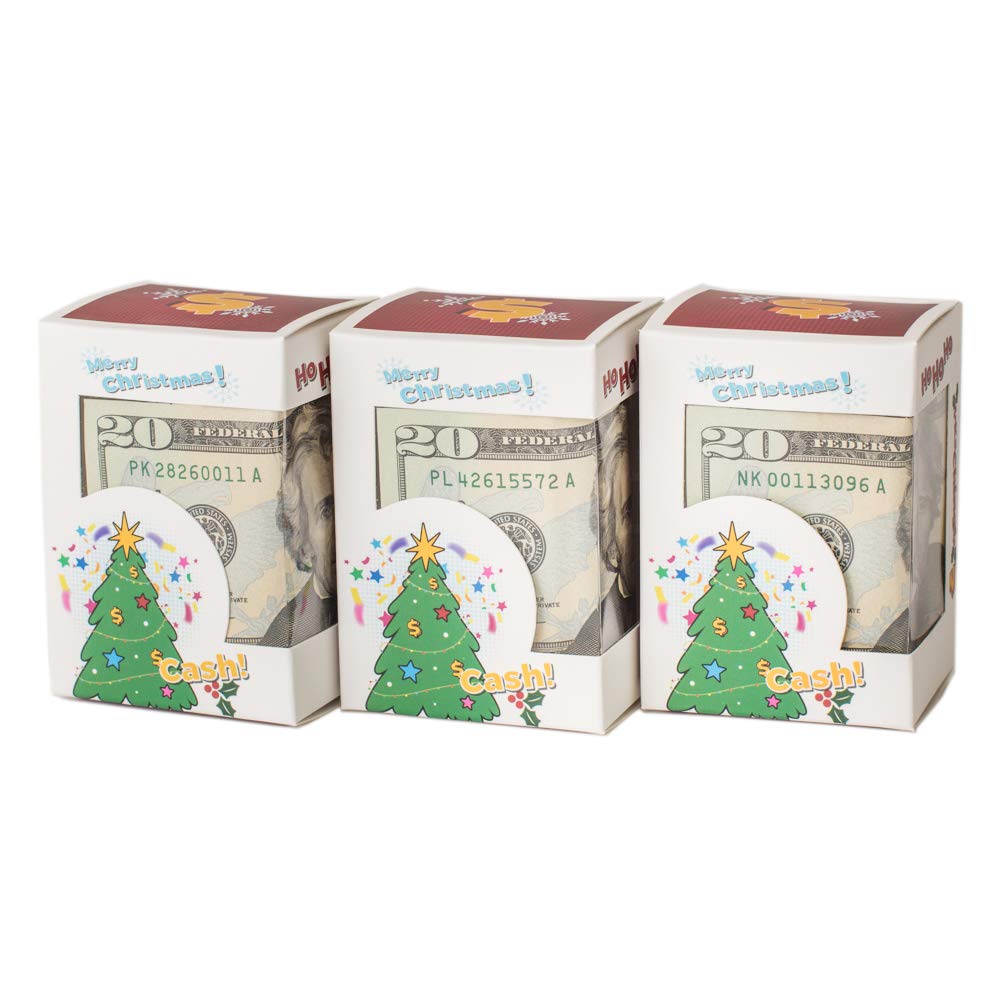 DUNEROLLER Christmas Cash Gift Boxes for Gifting Money