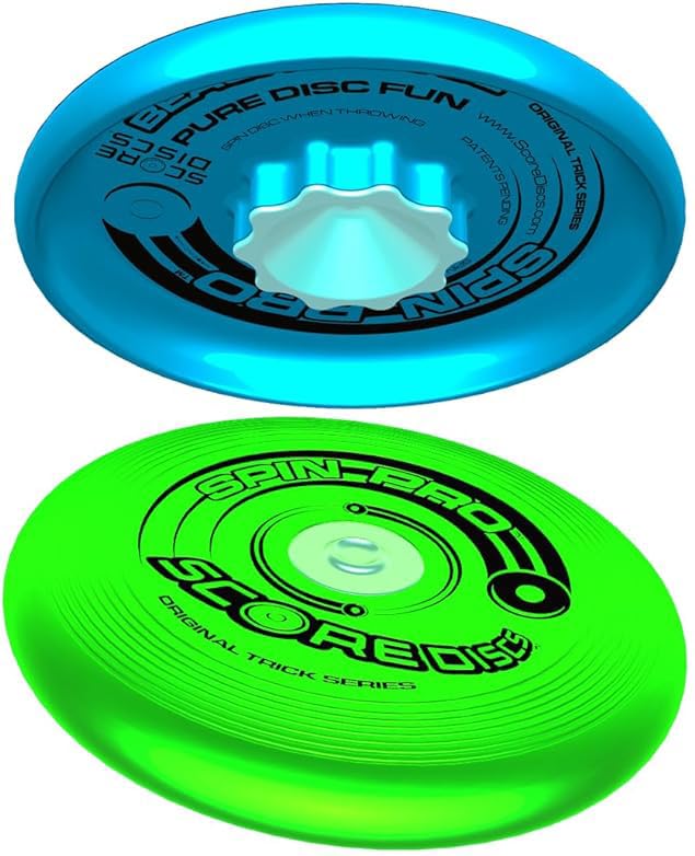 SPIN PRO Beach & Pool Sports Disc. Throw with Precision! Spin Tricks! Soft and Durable, Waterproof, Floats, Play Anywhere! Upgrade Your Fun!