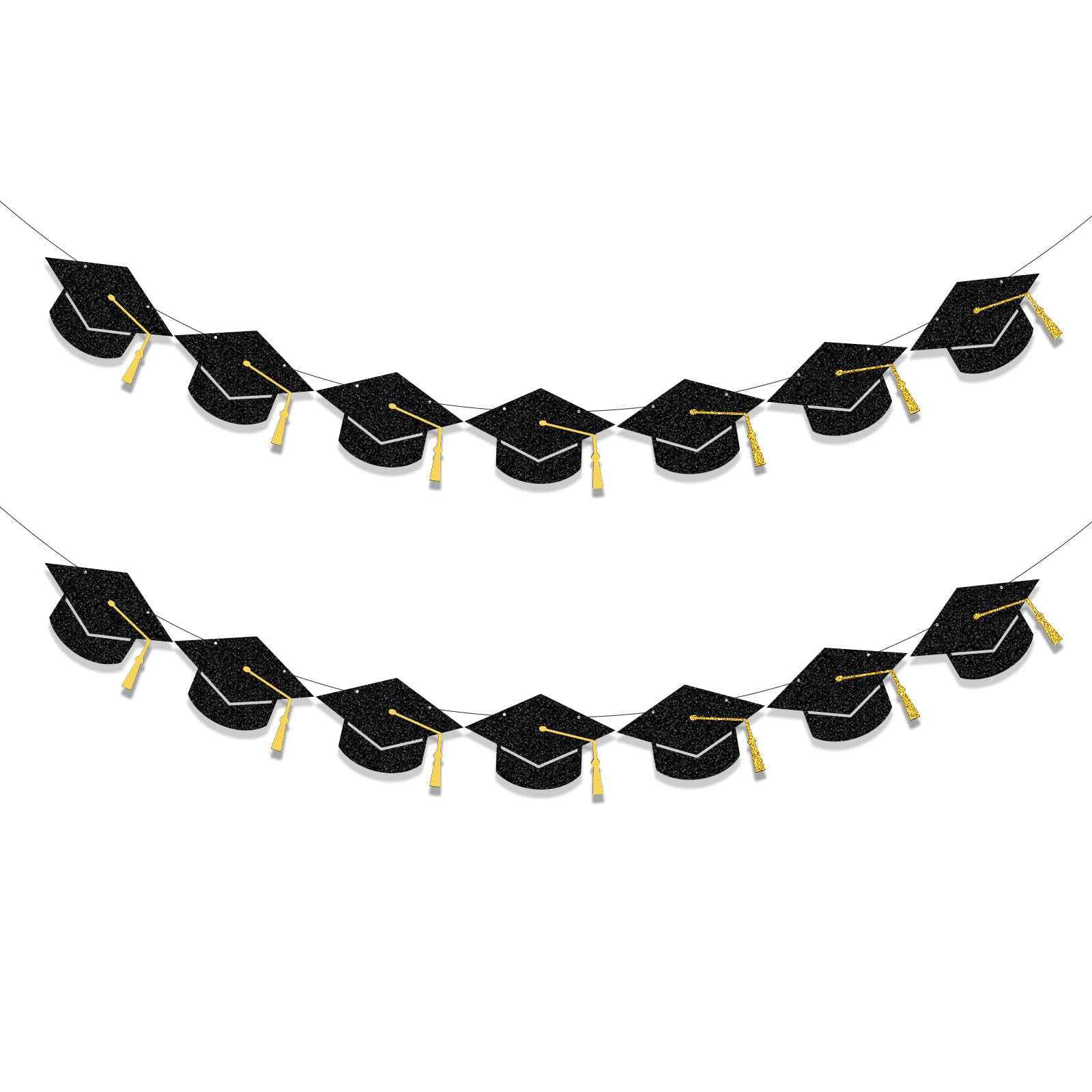 Tinbax Graduation Decorations Class of 2023 Party Supplies - Graduation Banner(Pre-Strung)